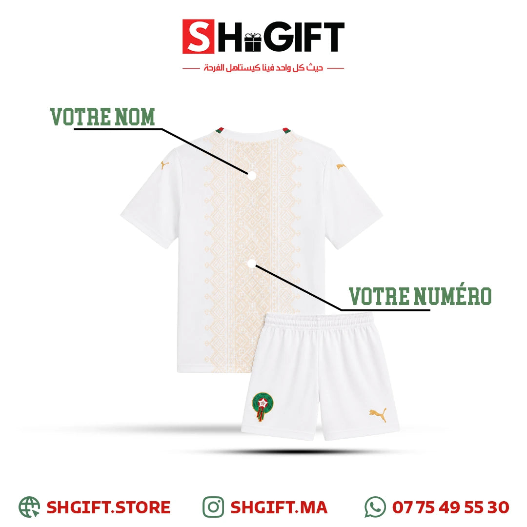 Maillot Maroc Enfant Personnalisé 2026