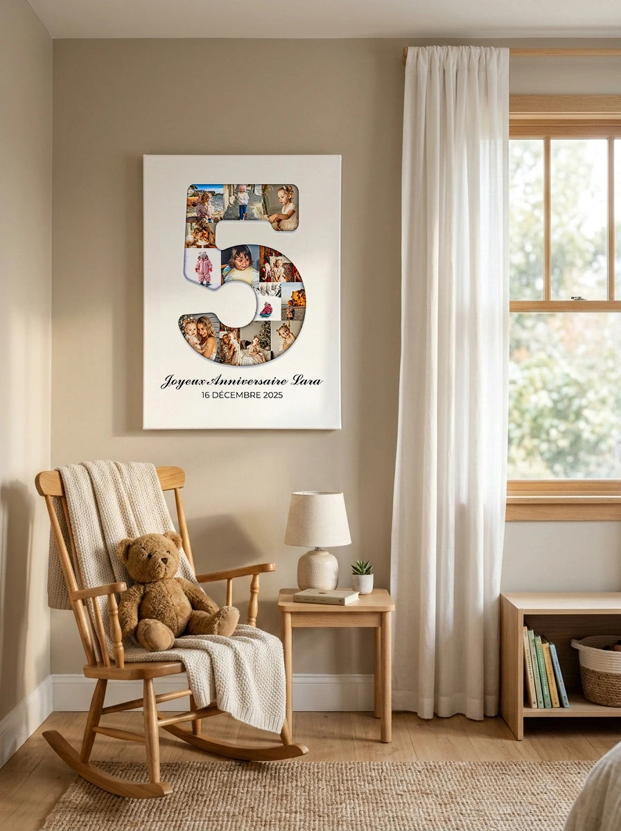 Un tableau personnalisé pour garder les souvenirs de votre enfant