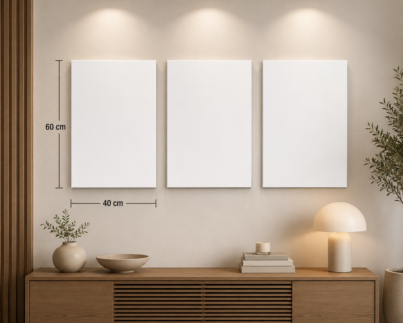 Pack 3 Tableaux Photo Personnalisés – 40×60 cm